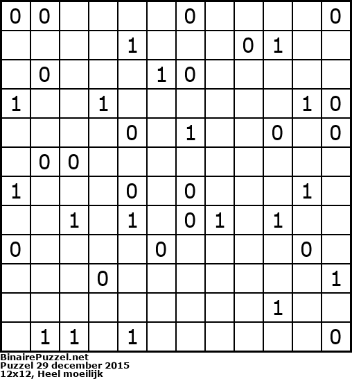 Binaire Puzzel