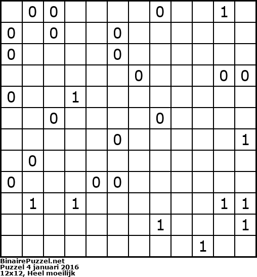 Binaire Puzzel