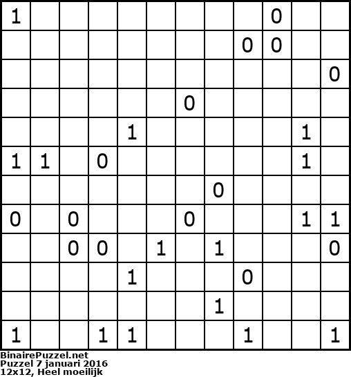 Binaire Puzzel