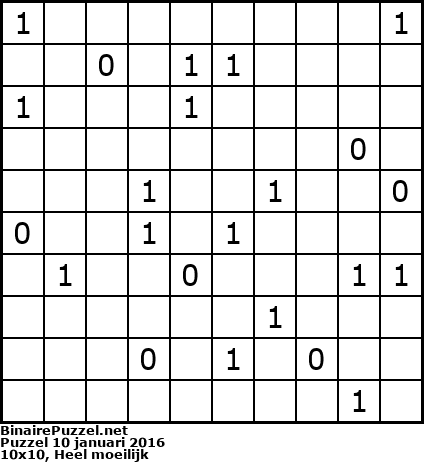 Binaire Puzzel