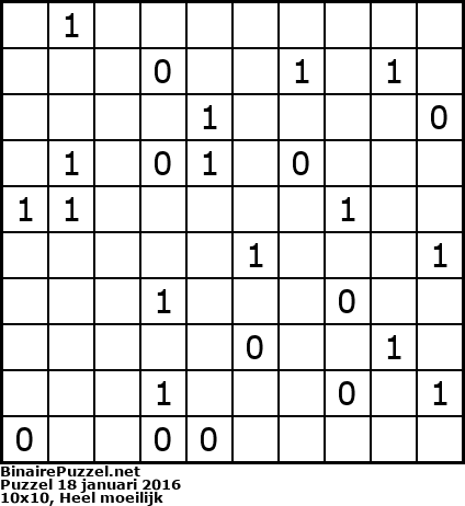Binaire Puzzel