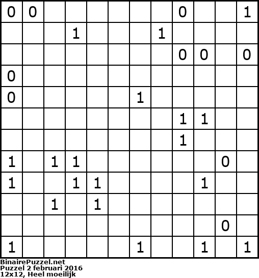 Binaire Puzzel