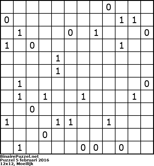 Binaire Puzzel