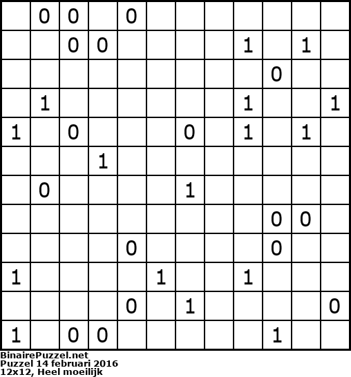 Binaire Puzzel