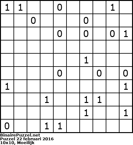 Binaire Puzzel