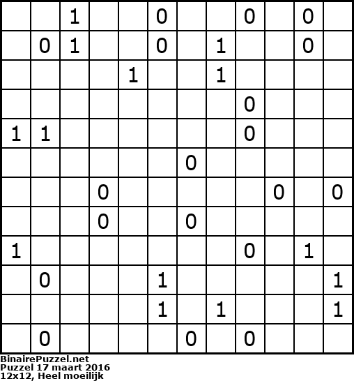 Binaire Puzzel