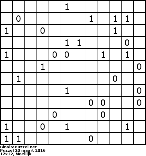 Binaire Puzzel