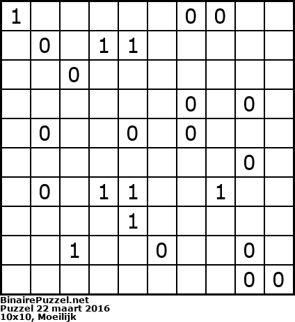 Binaire Puzzel