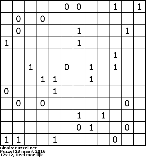 Binaire Puzzel