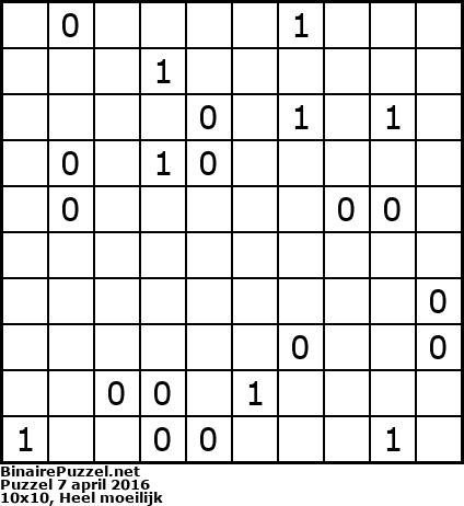 Binaire Puzzel
