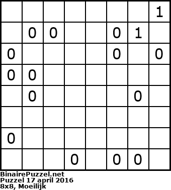 Binaire Puzzel
