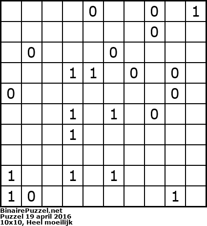 Binaire Puzzel