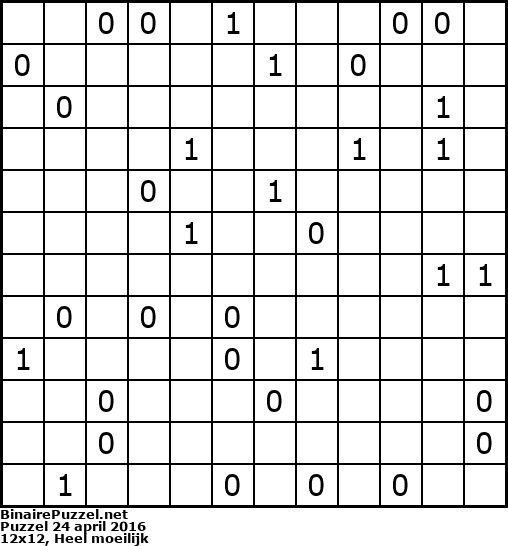 Binaire Puzzel