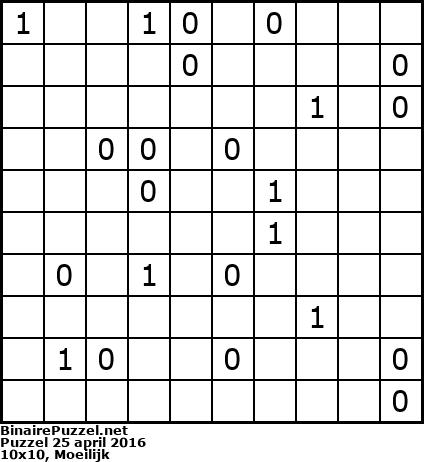 Binaire Puzzel