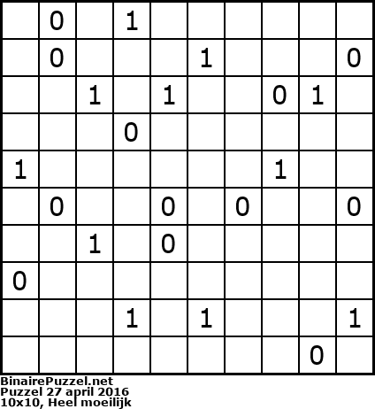 Binaire Puzzel