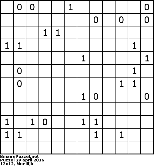 Binaire Puzzel