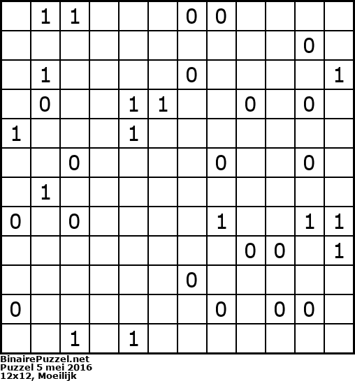 Binaire Puzzel