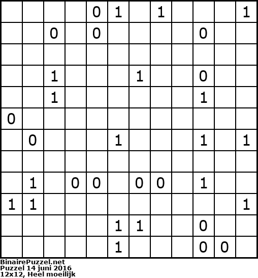 Binaire Puzzel