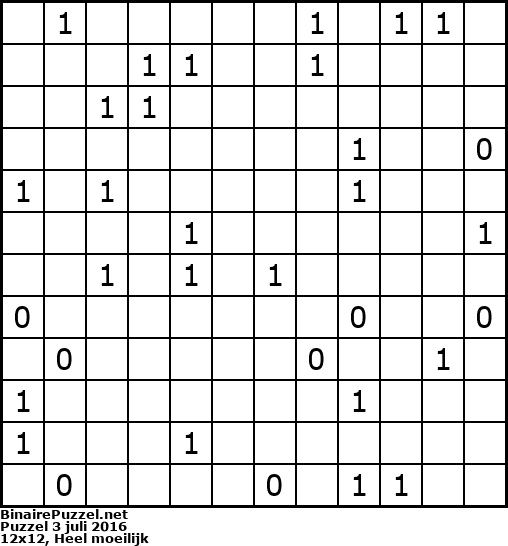 Binaire Puzzel