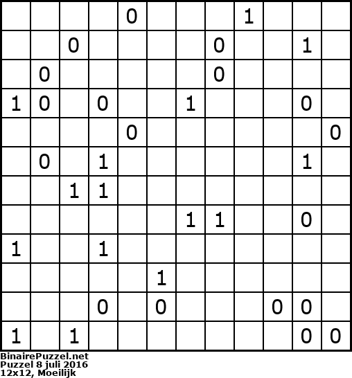 Binaire Puzzel