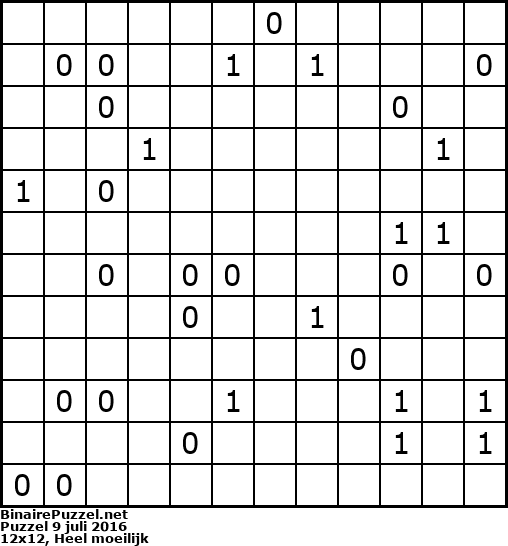 Binaire Puzzel