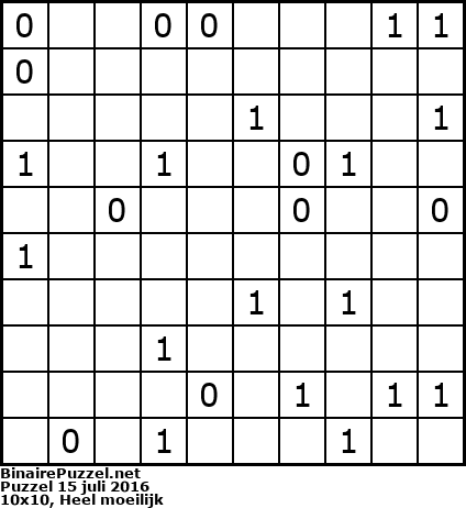 Binaire Puzzel