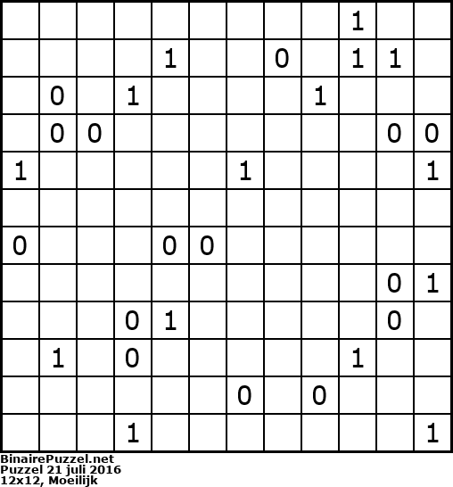 Binaire Puzzel