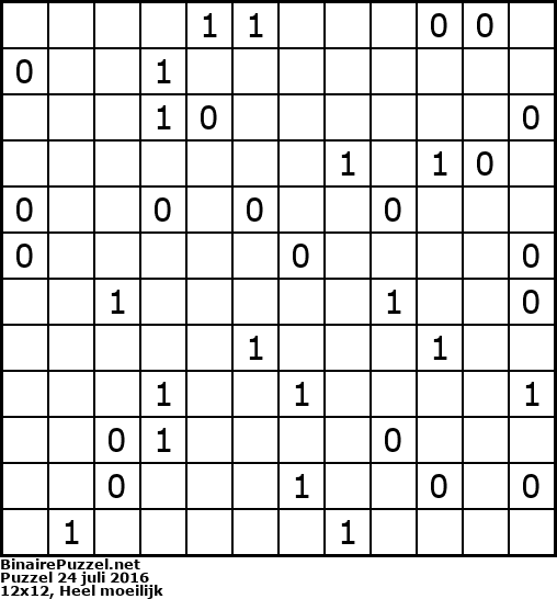 Binaire Puzzel