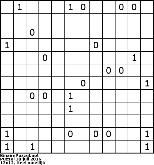 Binaire Puzzel