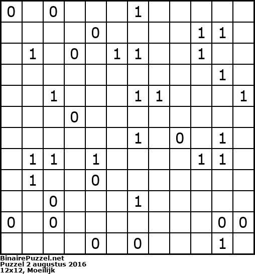 Binaire Puzzel