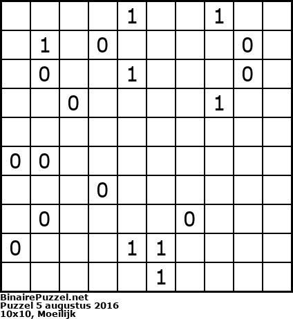 Binaire Puzzel
