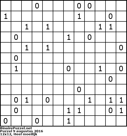 Binaire Puzzel