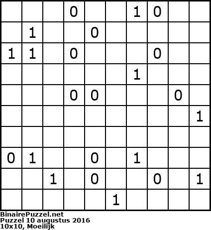 Binaire Puzzel