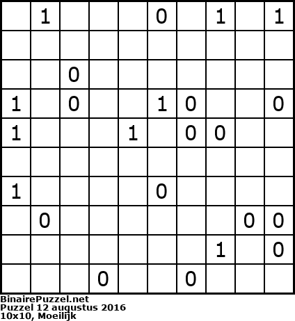 Binaire Puzzel