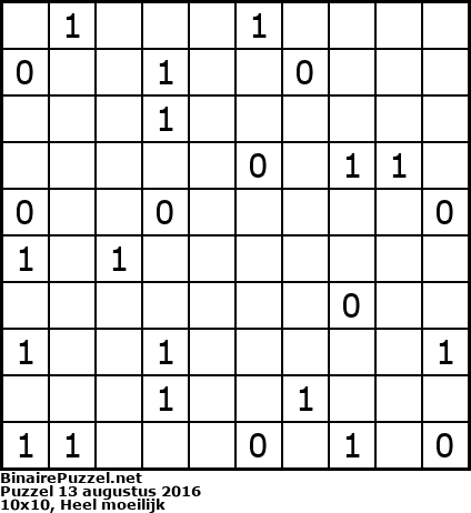 Binaire Puzzel