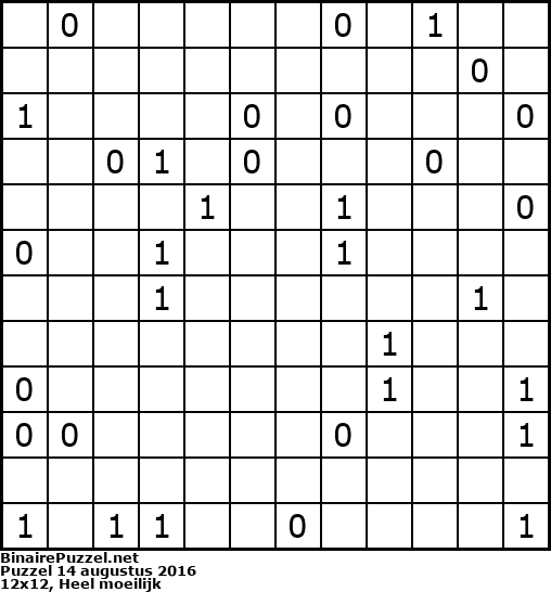 Binaire Puzzel