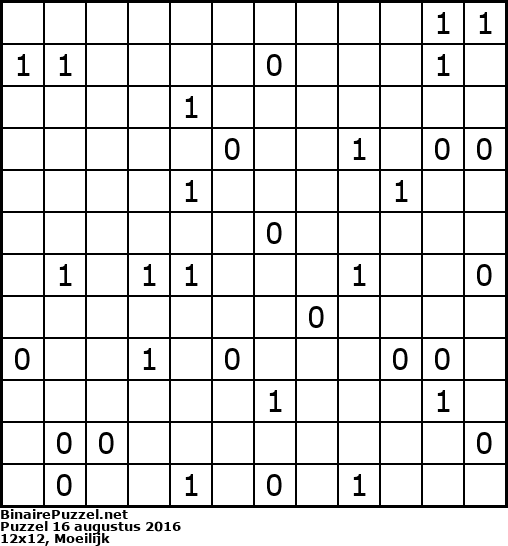 Binaire Puzzel