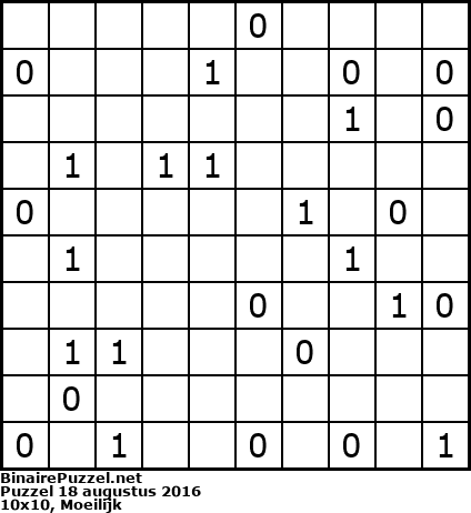 Binaire Puzzel