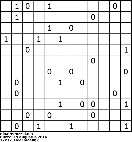 Binaire Puzzel