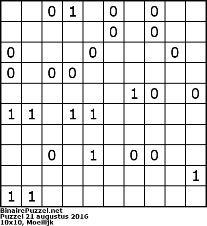 Binaire Puzzel