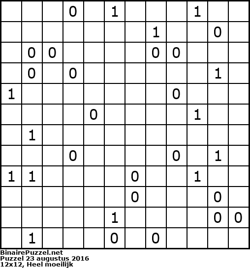 Binaire Puzzel