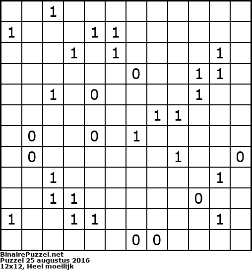 Binaire Puzzel