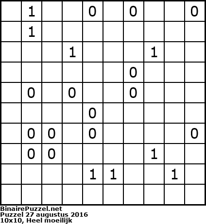 Binaire Puzzel