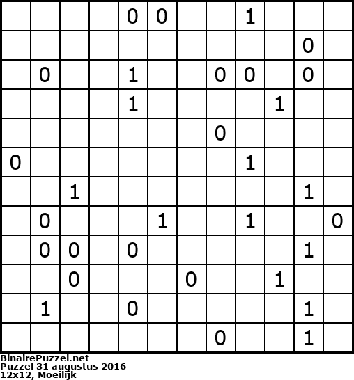 Binaire Puzzel