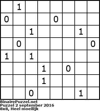 Binaire Puzzel