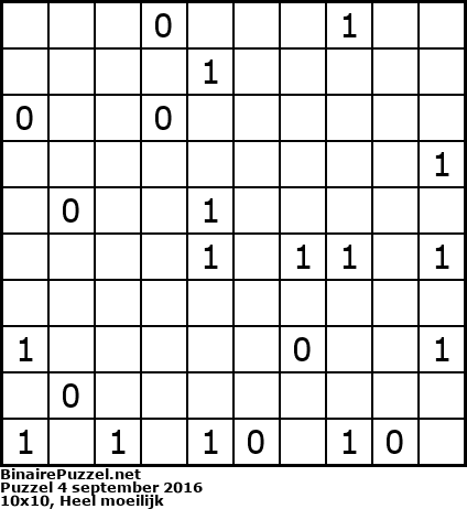 Binaire Puzzel