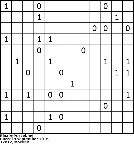 Binaire Puzzel