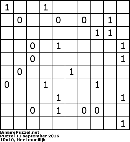 Binaire Puzzel