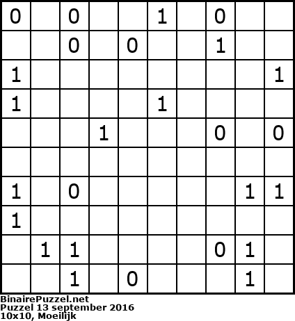 Binaire Puzzel