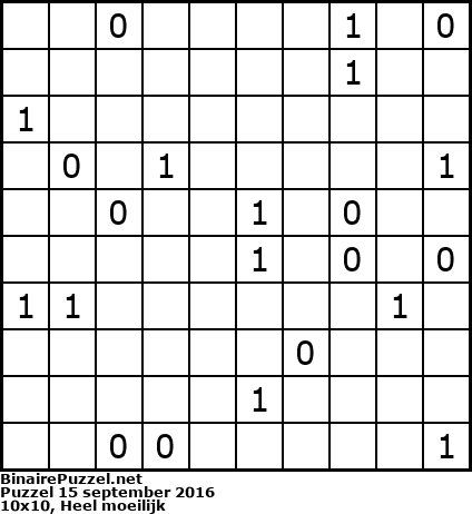Binaire Puzzel